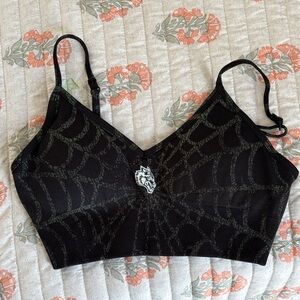 Darc Sport Black Web Pattern Sports Bra